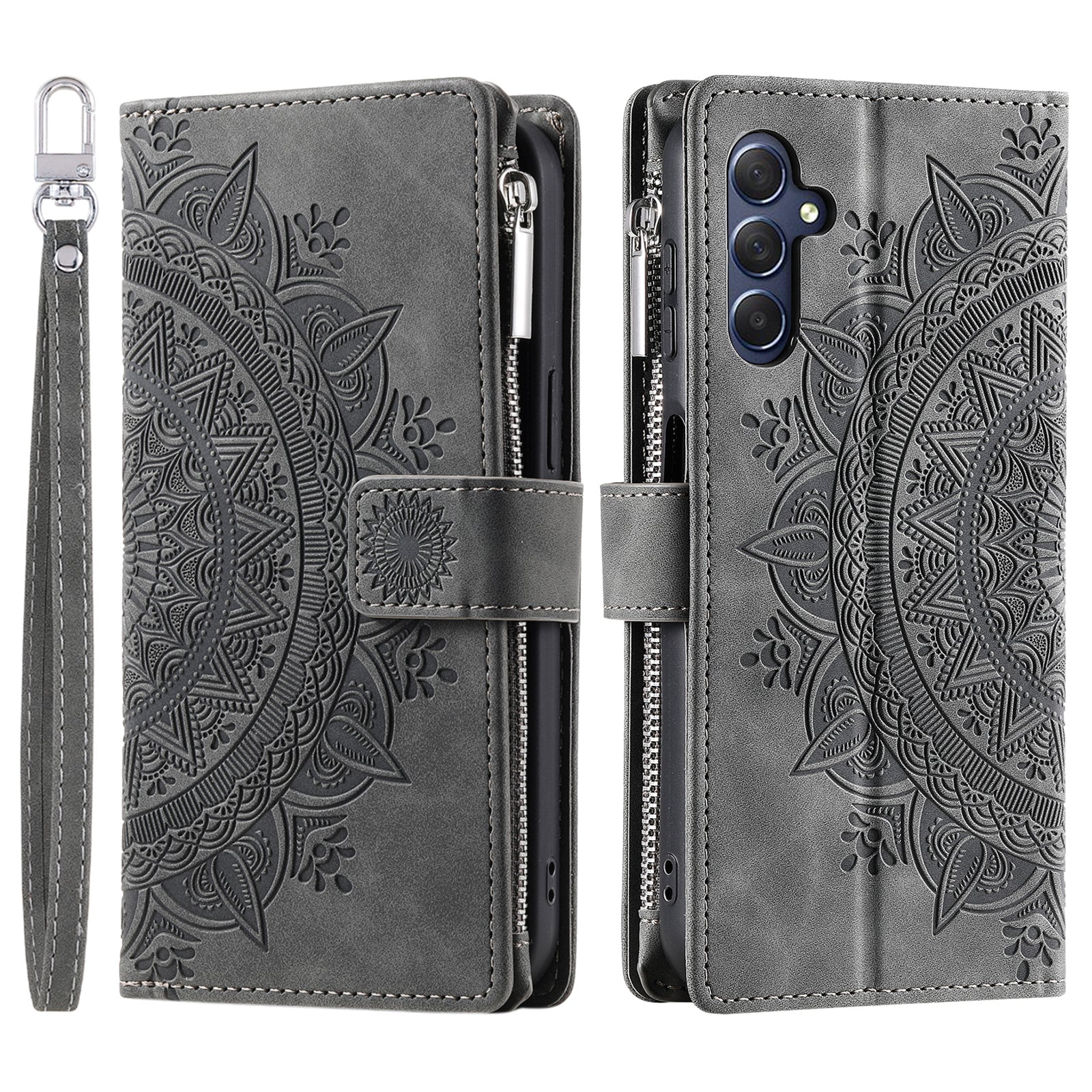 For Samsung Galaxy M54 5G / F54 5G Imprinted Phone Case Imprinted Mandala Flower Pattern PU Leather Stand Cover For Samsung Galaxy M54 5G / F54 5G Imprinted Phone Case Imprinted Mandala Flower Pattern PU Leather Stand Cover